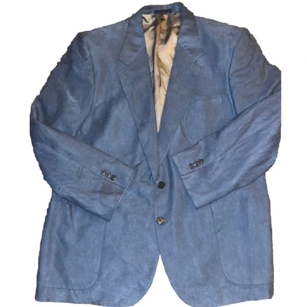 Vintage Louis Roth Sport Coat‎ Brushed Midnight Blue 38R